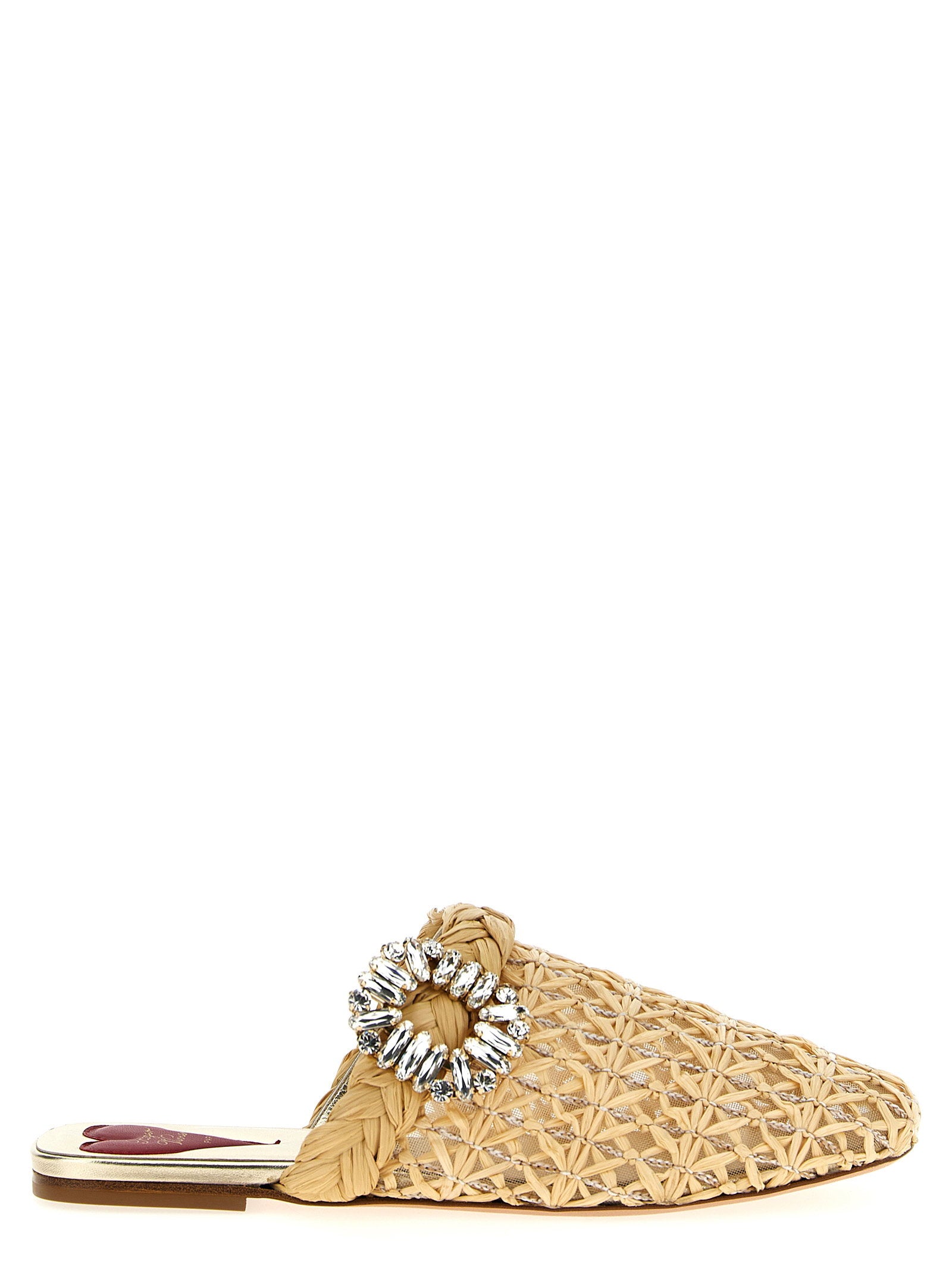 Roger Vivier Bab Viv Mules – 100% raffia