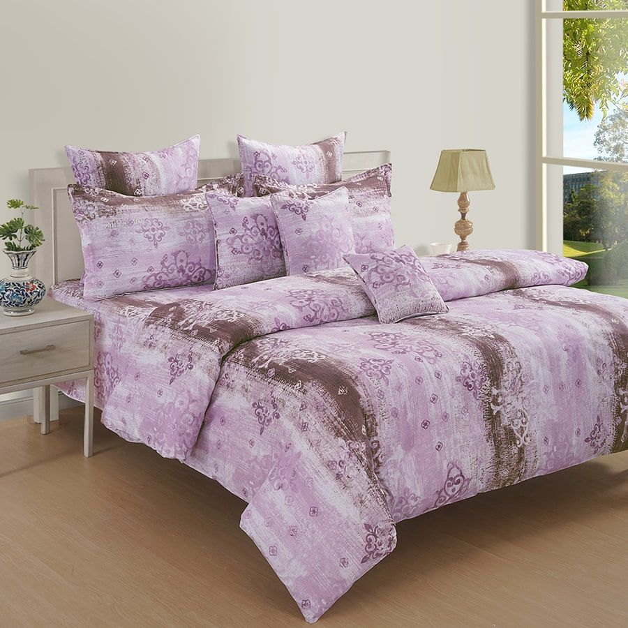 Swayam India Dazzle Delight Veda Fitted Bed Sheet - 12082