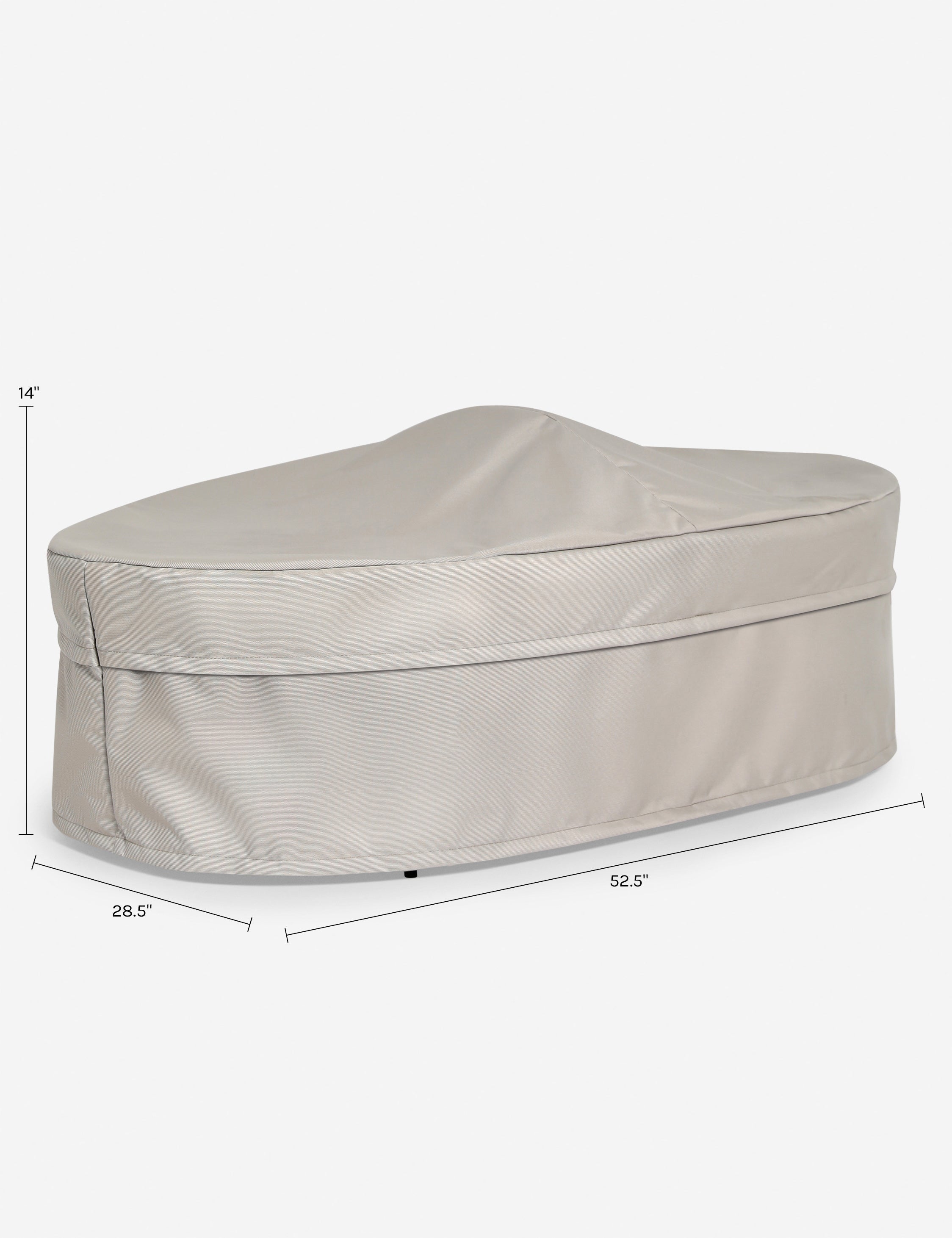 Lulu and Georgia Peggy Oval Coffee Table Outdoor Furniture Cover - view 2