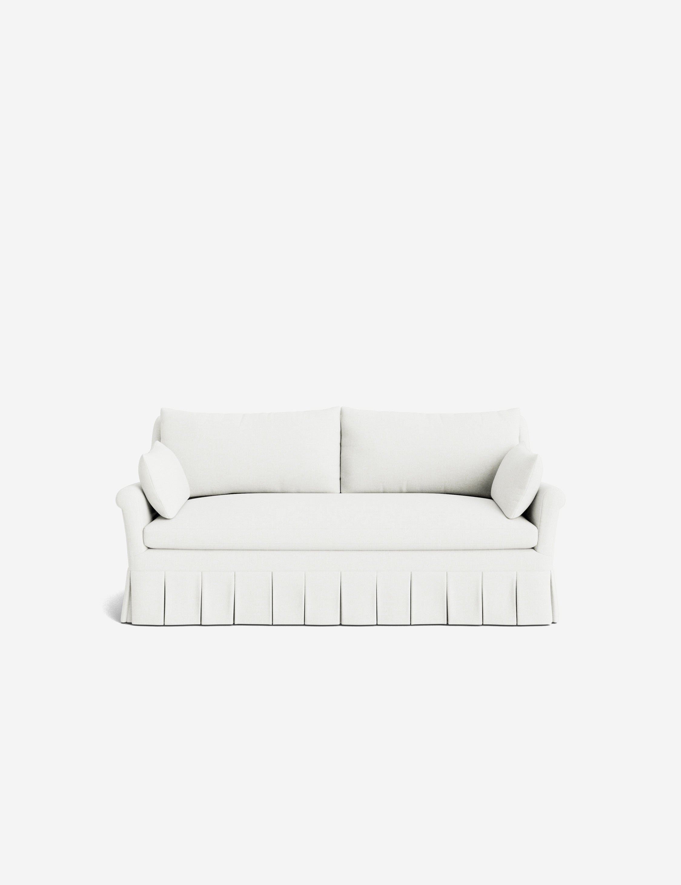 Lulu and Georgia Portola Rolled Arm Pleated Sofa - view 73
