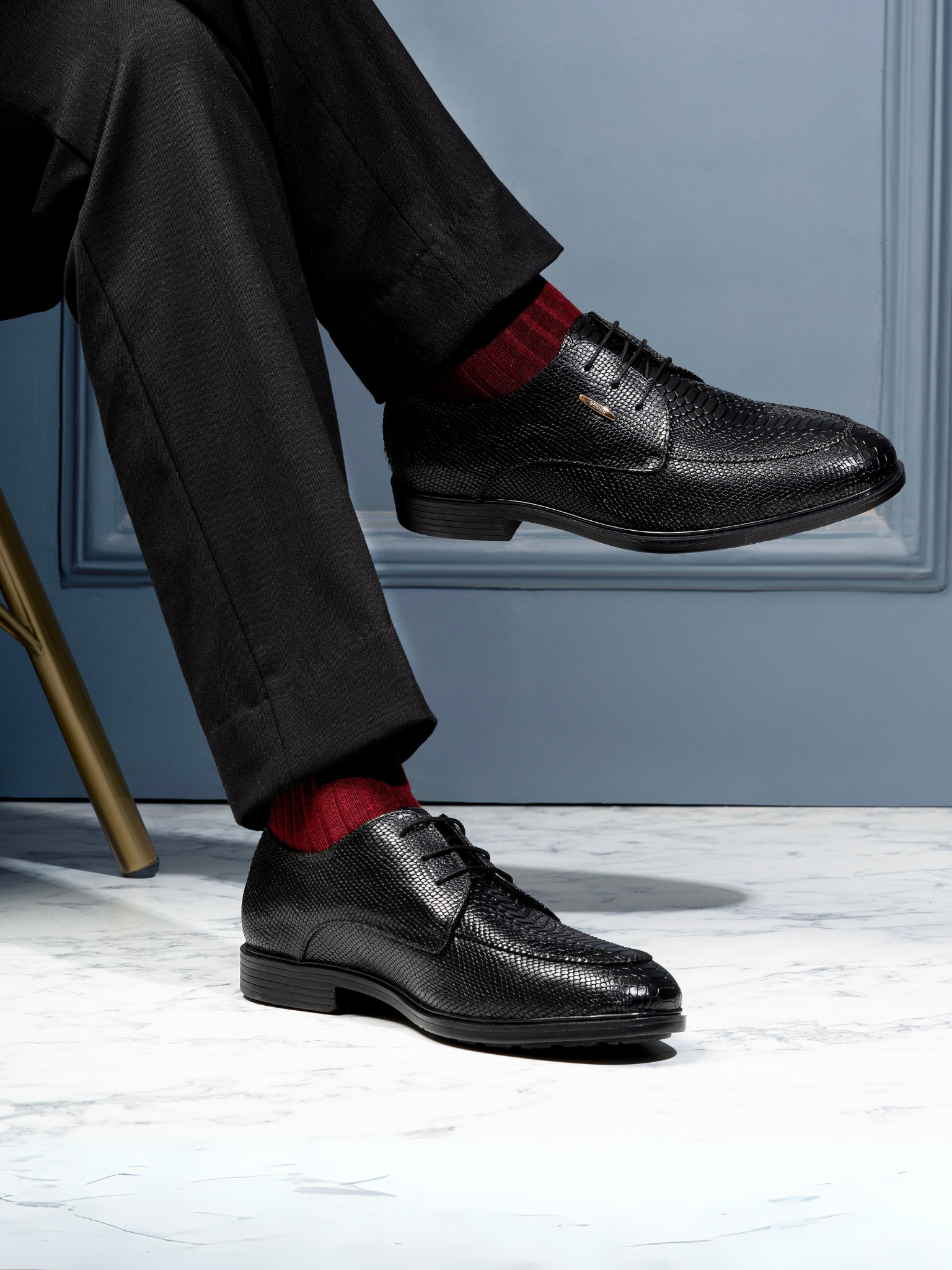 Egoss Shoes Egoss Platinum Lace-Up Shoes For Men