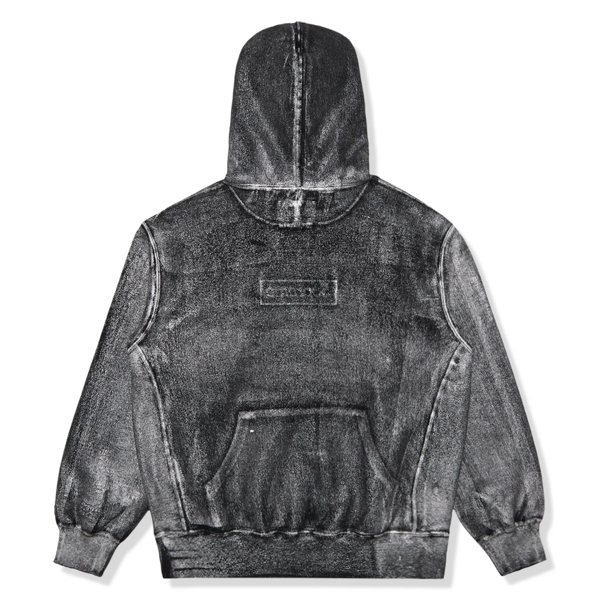 Supreme x MM6 Maison Margiela Foil Box Logo Grey Hoodie - view 2