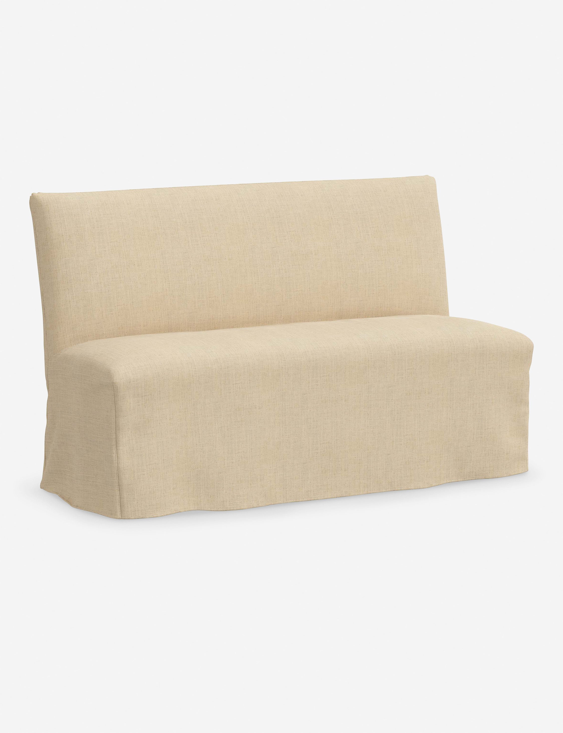 Lulu and Georgia Haddan Slipcover Dining Bench - view 24