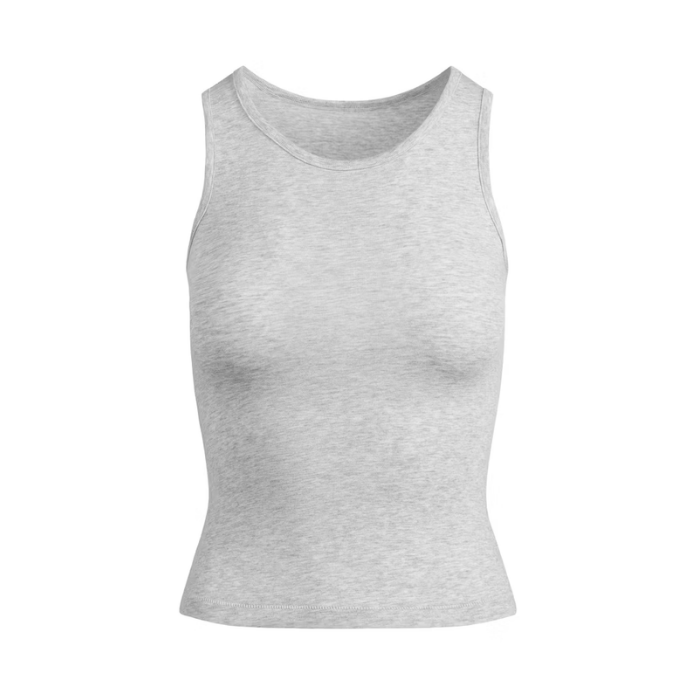 HYPE ELIXIR Skims Boyfriend Long Tank Light Heather Grey