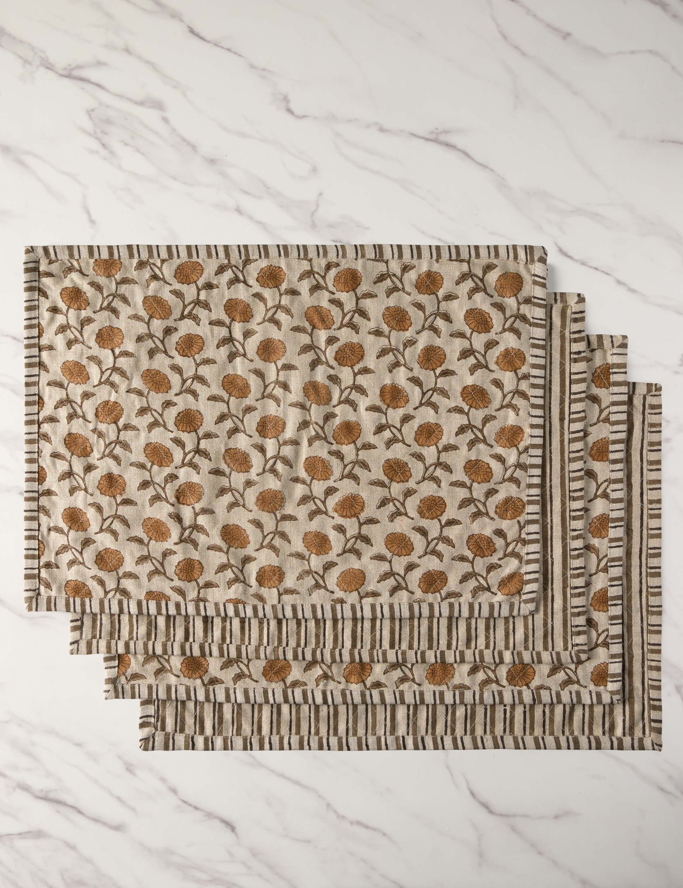 Lulu and Georgia Dori Reversible Linen Placemats (Set of 4) - view 5