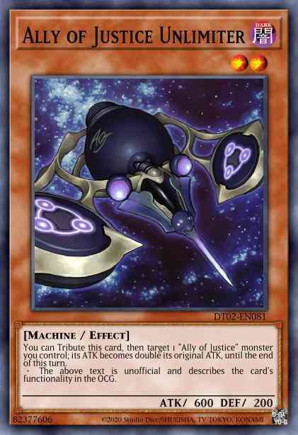 Yu-Gi-Oh! Ally of Justice Unlimiter - DT02-EN081 - Duel Terminal Normal Parallel Rare - Duel Terminal