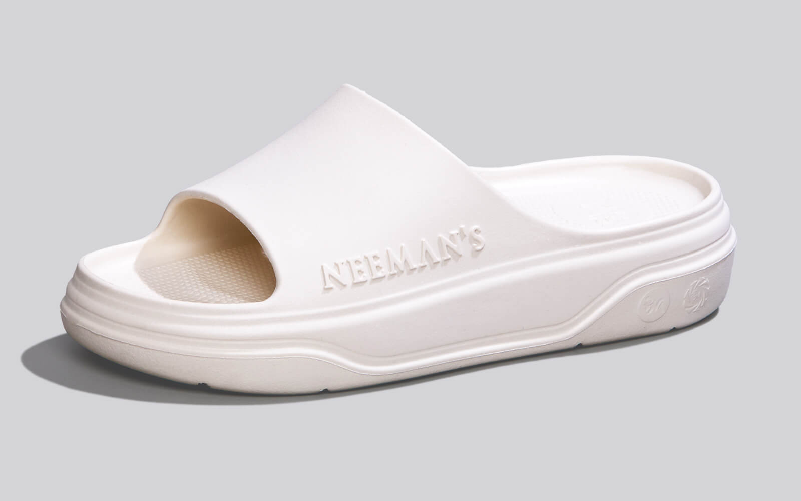 Neeman's Cushers Slides For Women : Ivory White - view 2