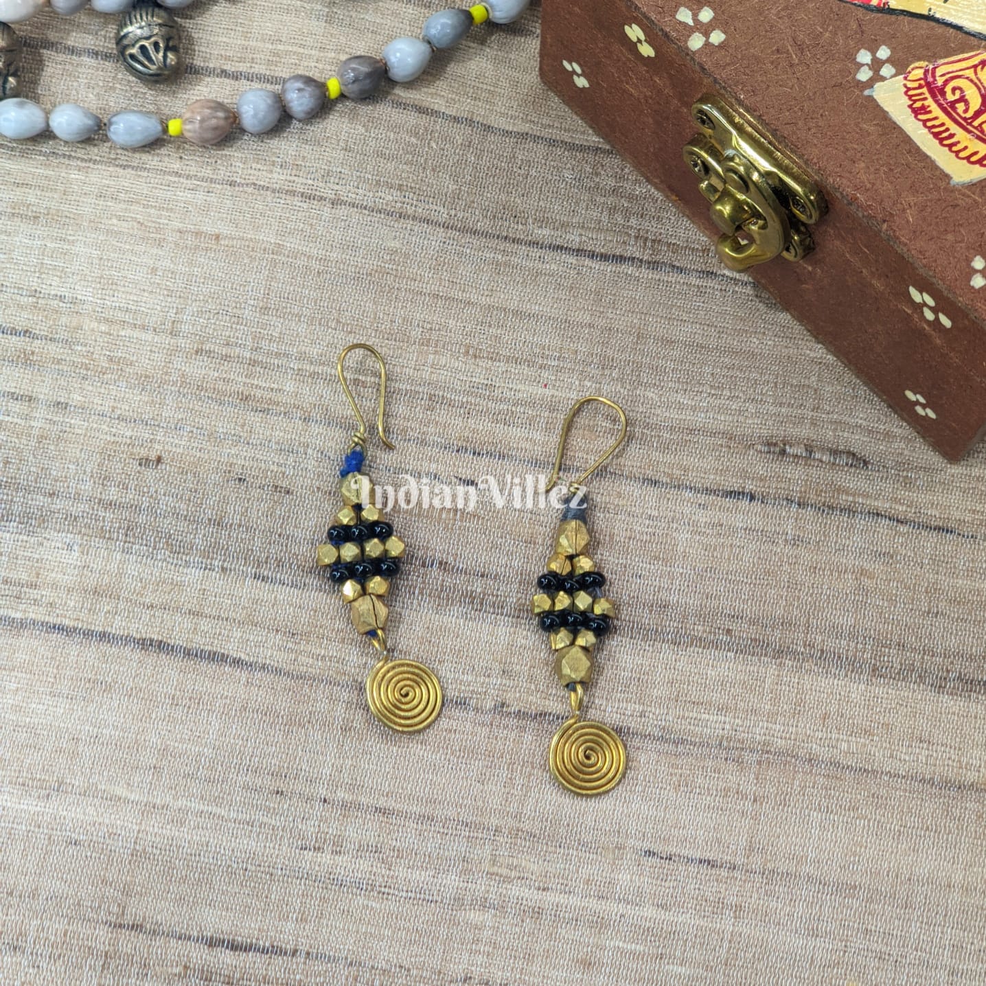 IndianVillèz Handmade Dhokra Tribal Earring