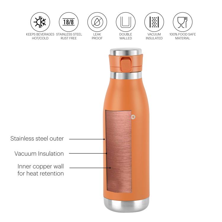 Cello Duro Jet Flask, Vacusteel Water Bottle - view 38