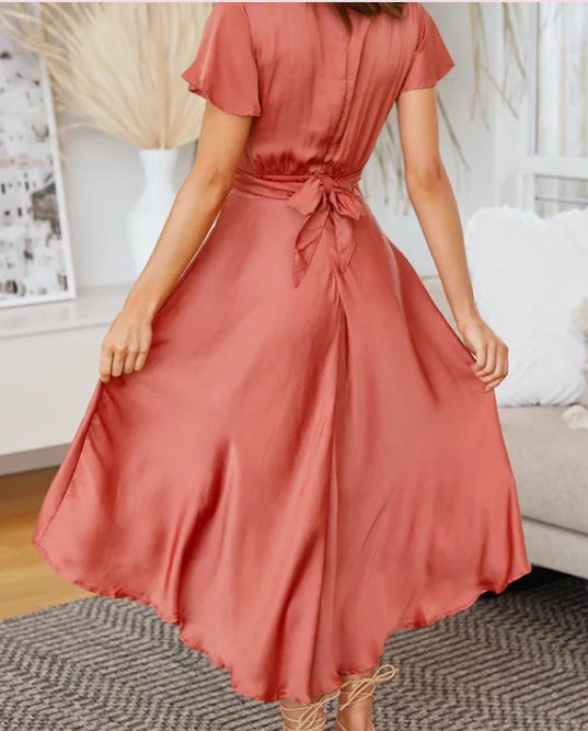 Alamode By Akanksha Arina Satin Dress - view 2