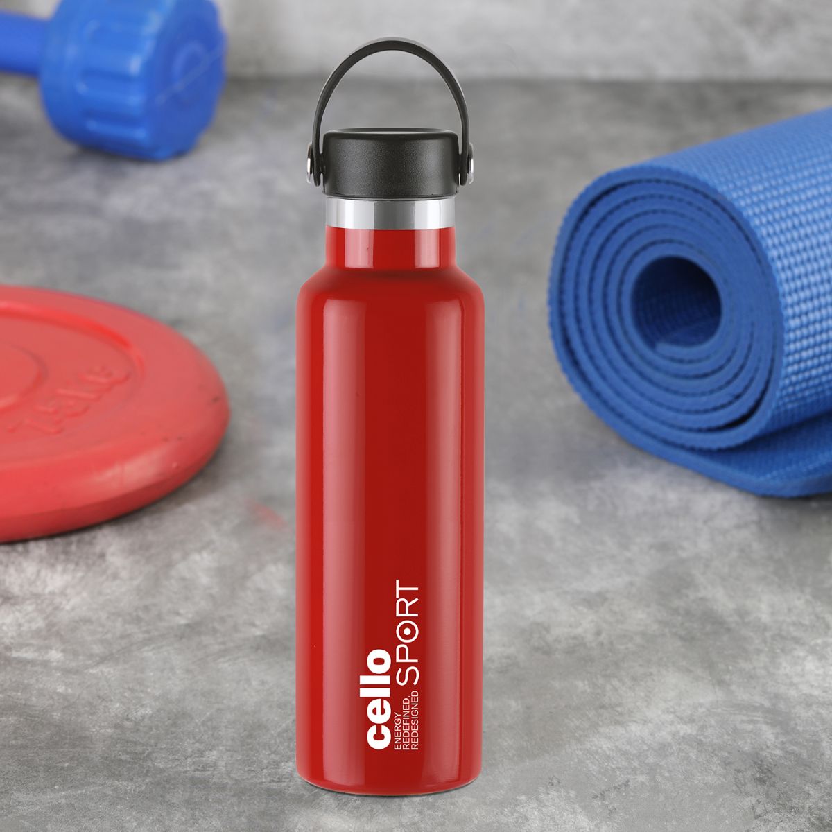 Cello Aqua Bliss Flask, Vacusteel Water Bottle, 800ml