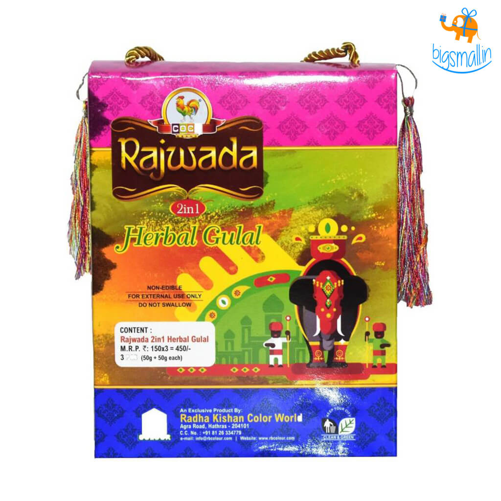 Radha Krishna Holi Herbal Gulal - Set of 3 - view 3