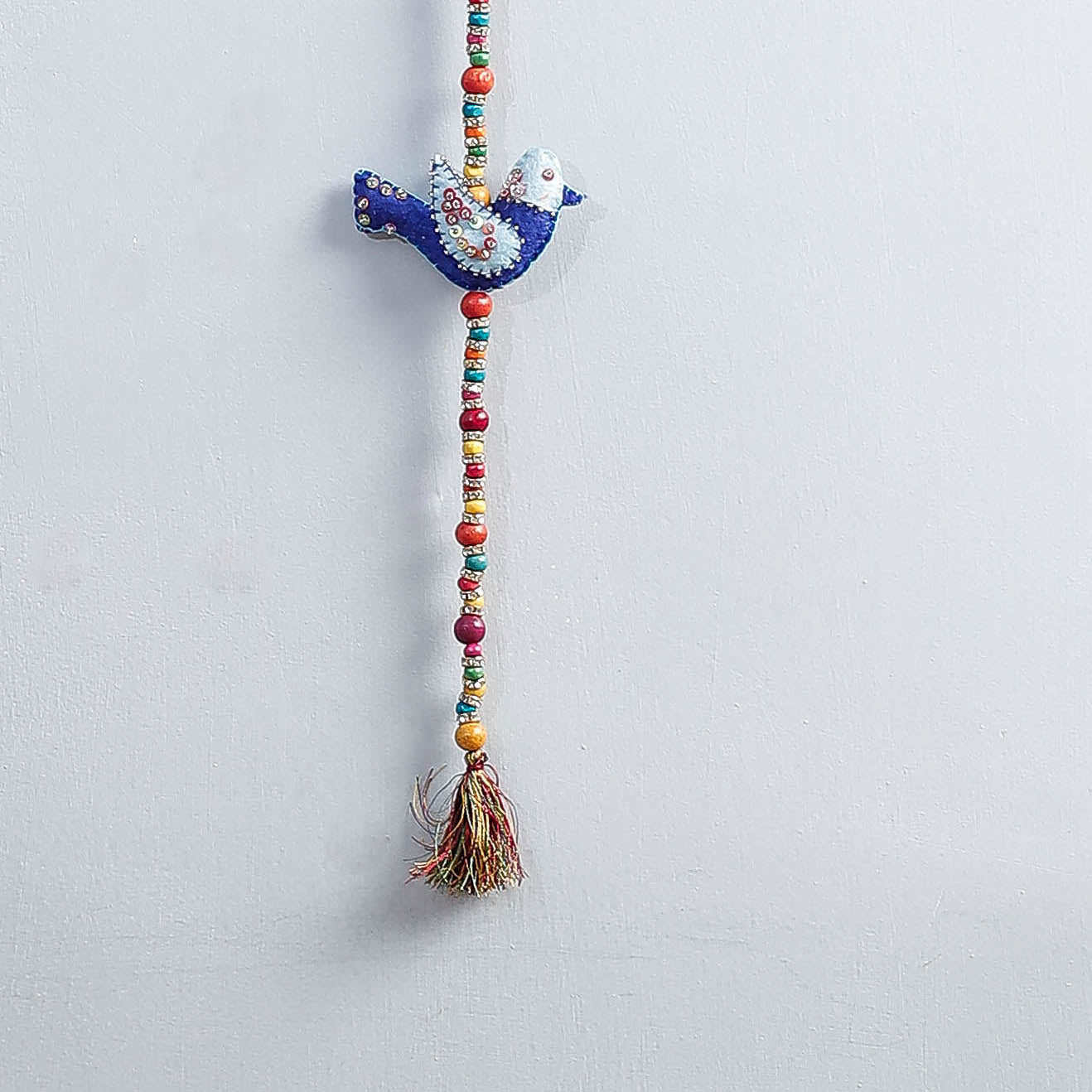 WITH LOVE BY KANIKA Bird - Handmade Felt & Beadwork Wall Hanging - view 2