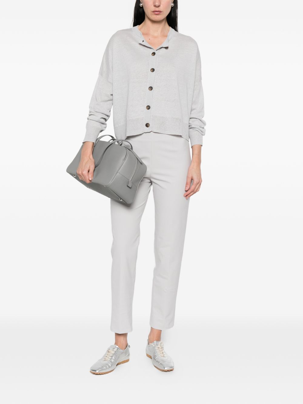 Base Linen and cotton blend cardigan - view 5