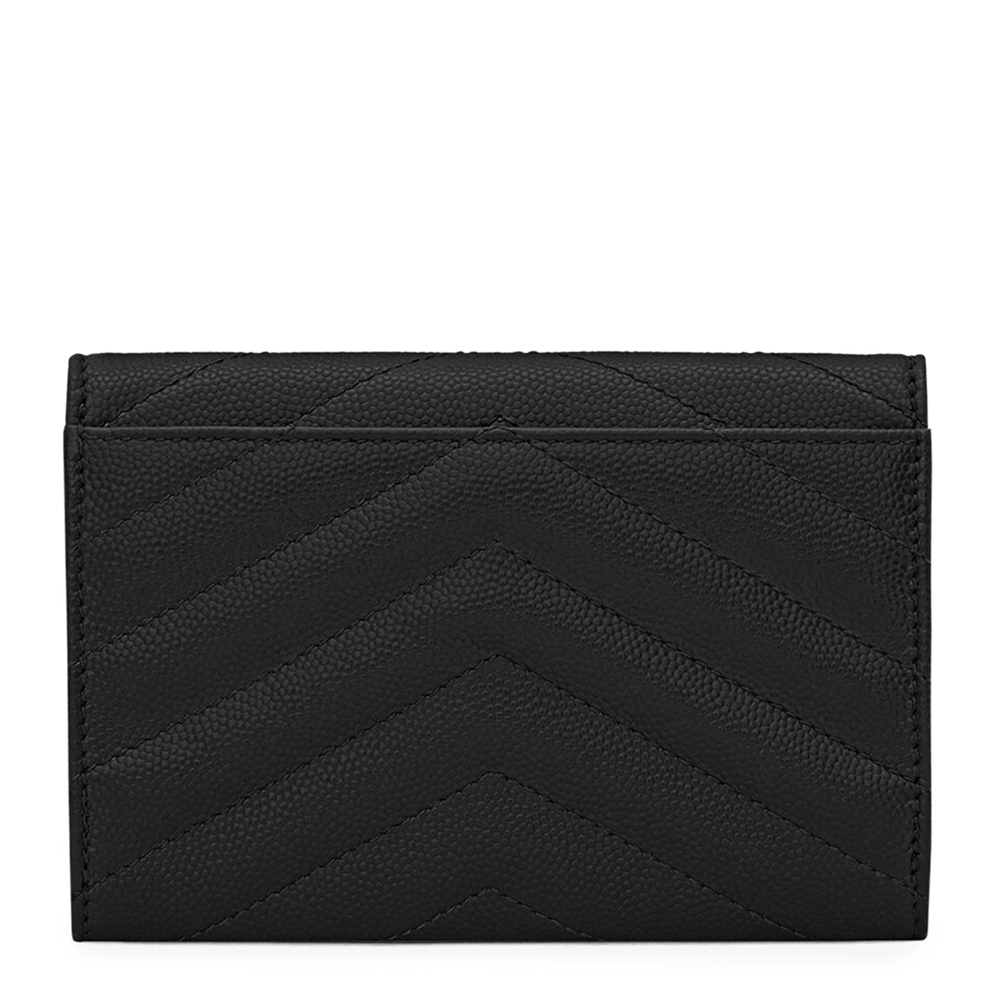 Saint Laurent Cassandre Matelasse Small Black Envelope Wallet - view 3