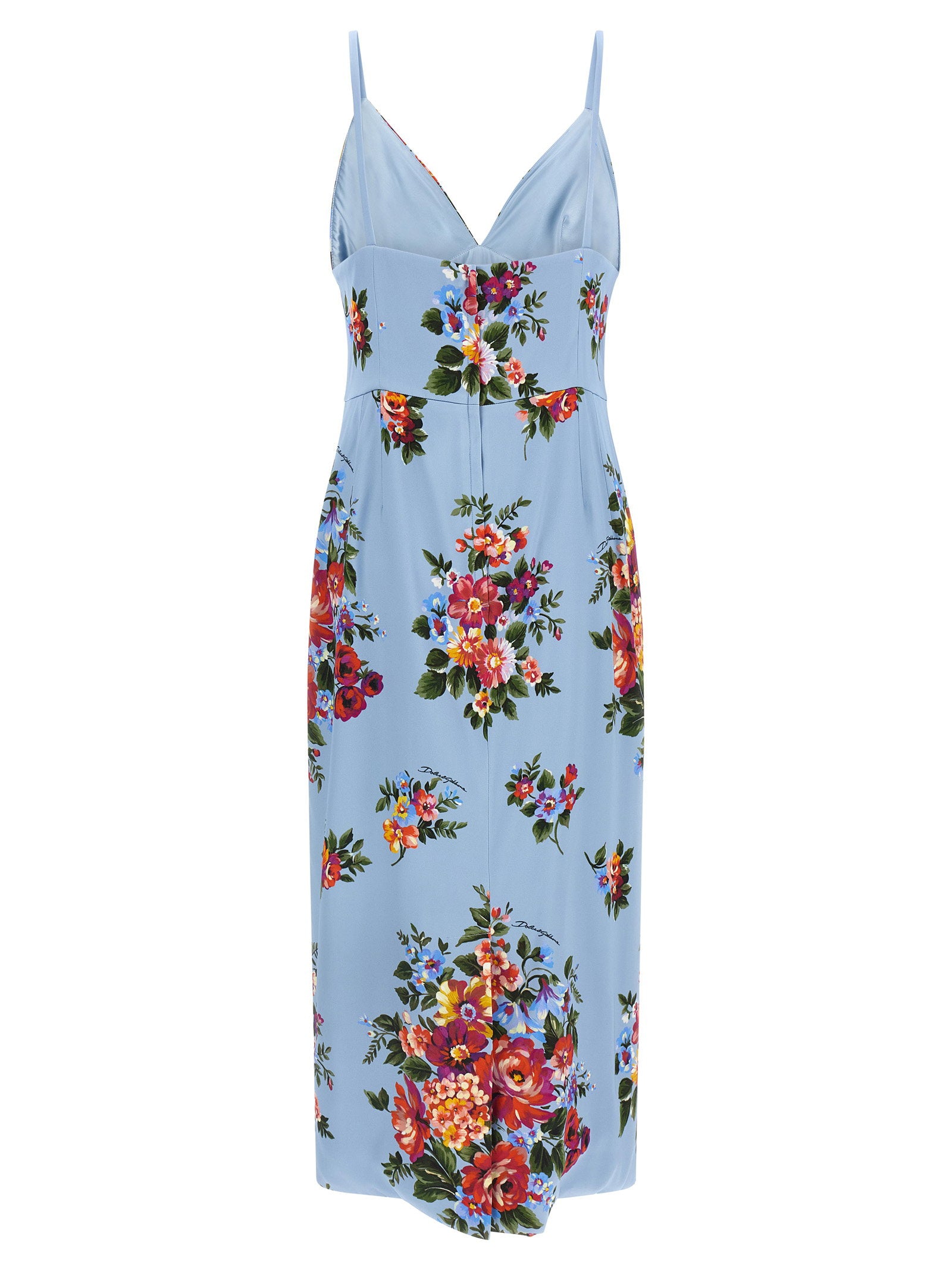 Dolce & Gabbana Mazzo Di Fiori Print Dress – 96% viscose, 4% elastane - view 2