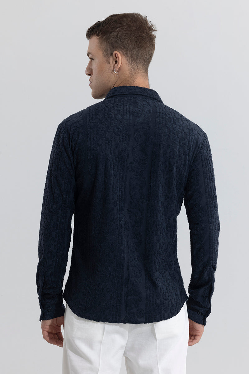 SNITCH Circle Diamond Navy Shirt - view 6