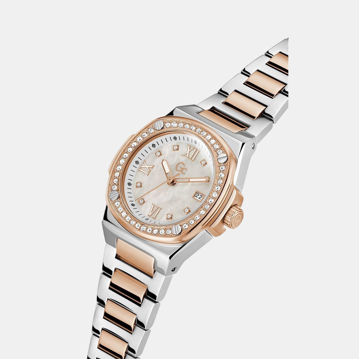 GC Coussin Shape Women Quartz White Dial Analog Stainless Steel Watch Z12003L1MF - view 4