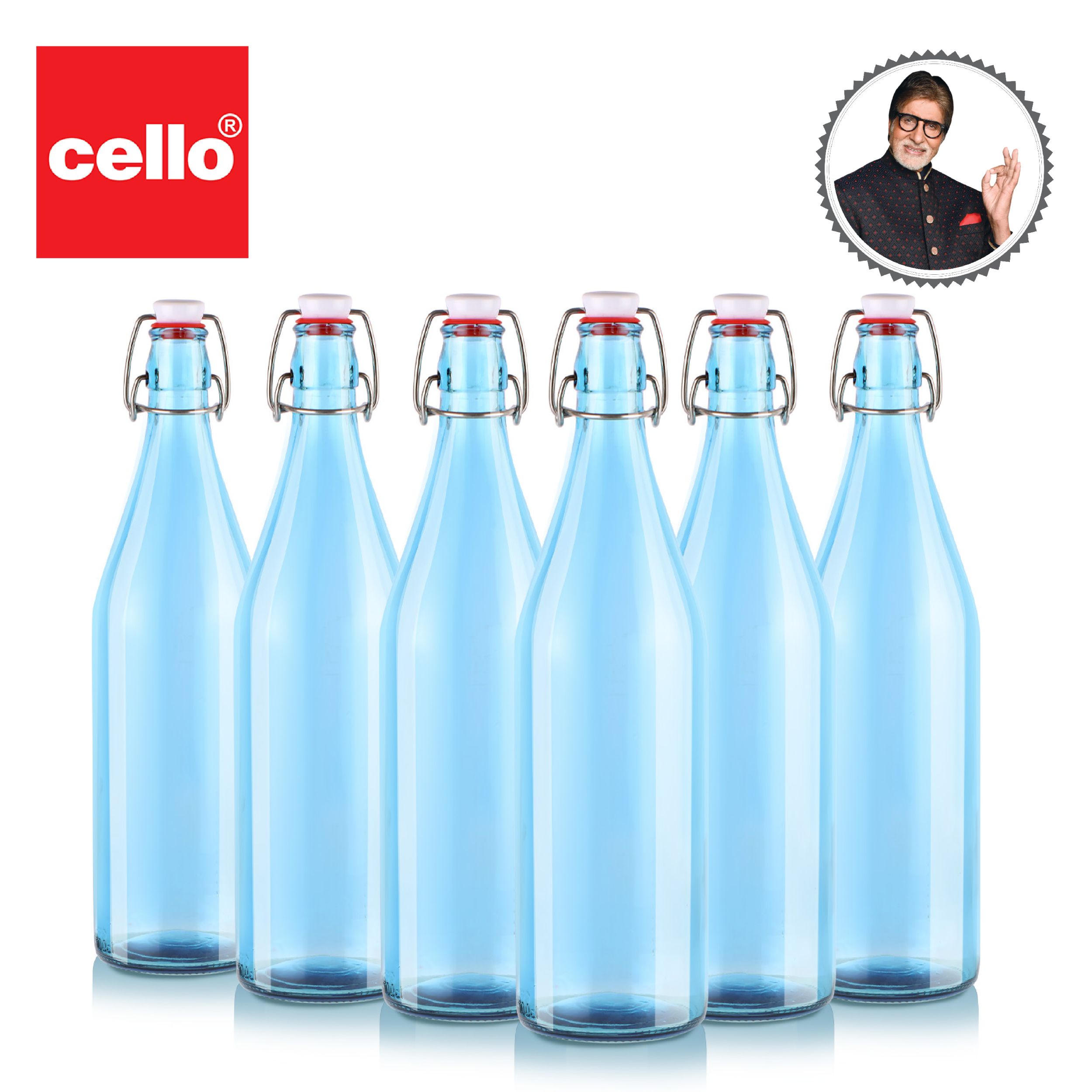 Cello Aquaria Glass Water Bottle, 1000ml - view 62
