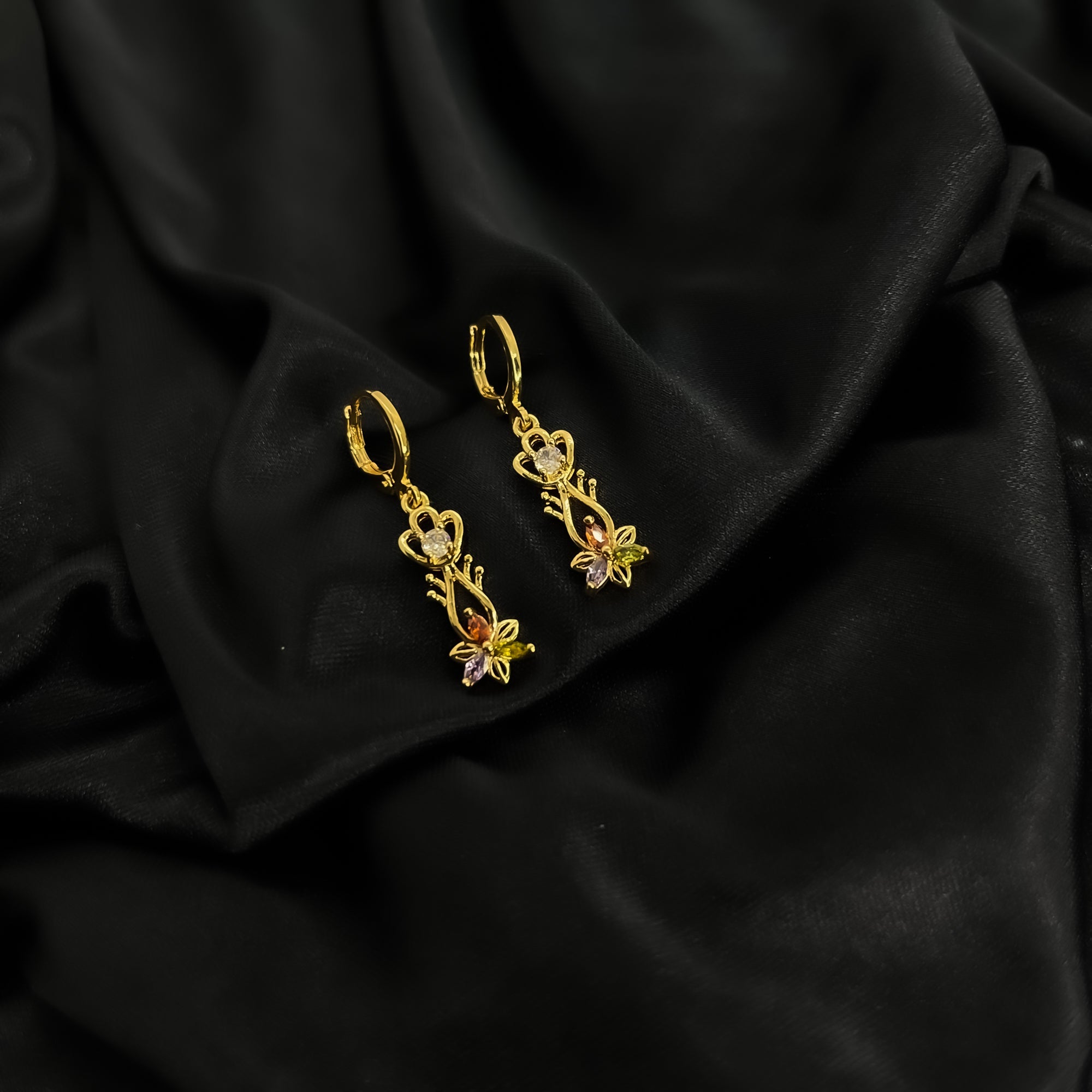 Branta Colorburst Diamond Bali Earrings - view 2