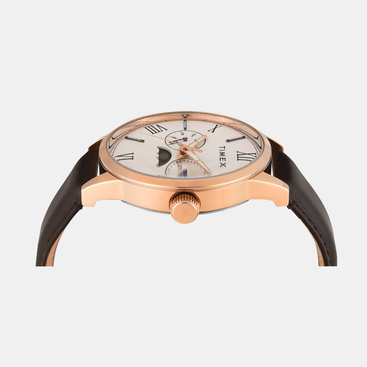 Timex Fashion Men Quartz White Dial Multi-Function Leather Watch TWEG19943 - view 4