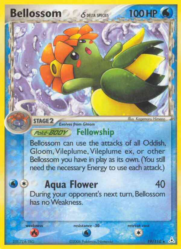 Rare ex13-19 non-holo – Pokémon Bellossom δ - 19/110 - Rare [ex13-19] [Non-Holo]