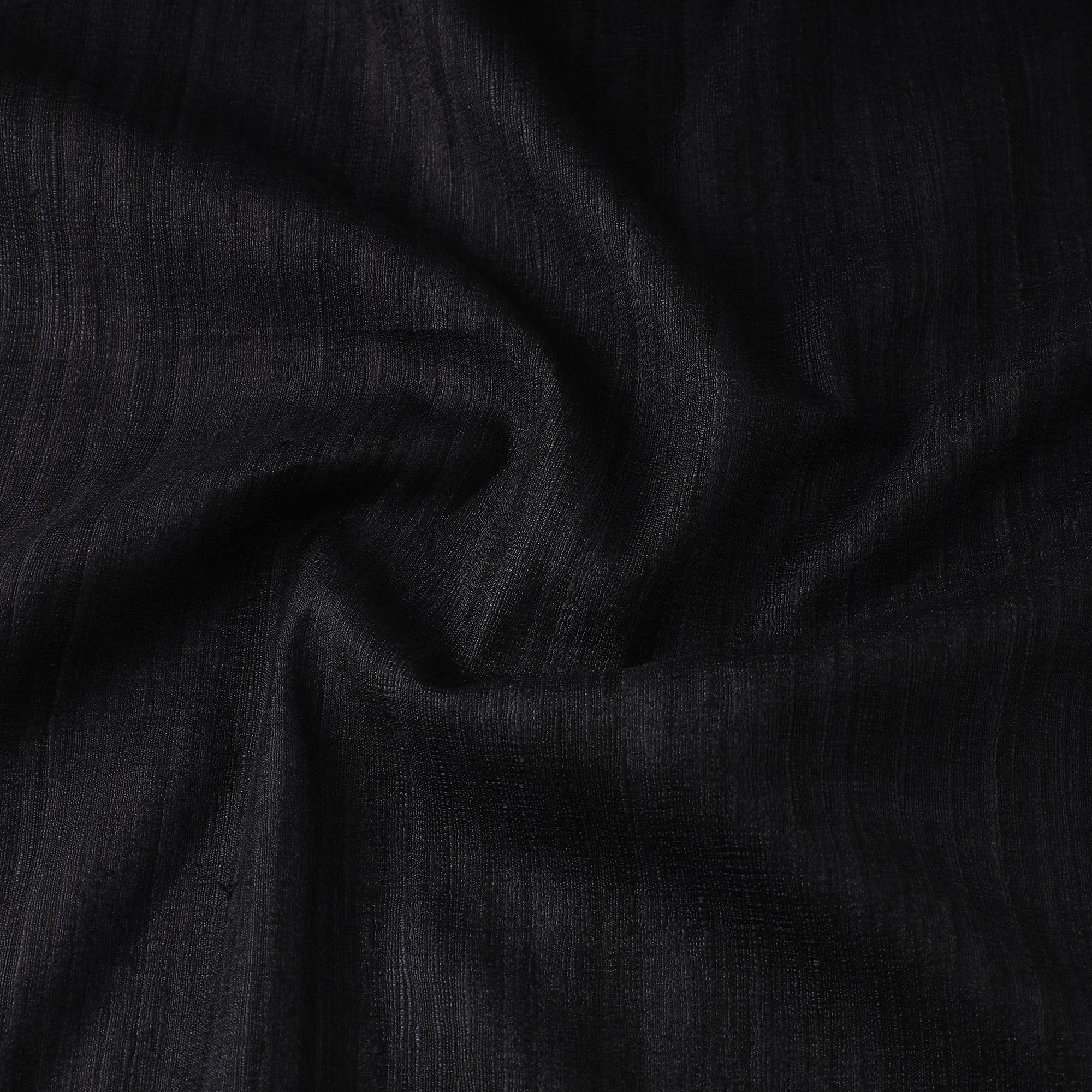 ITOKRI CRAFTS INITIATIVE Black - Authentic Handwoven Tussar Silk Bhagalpuri Fabric 01 - view 4