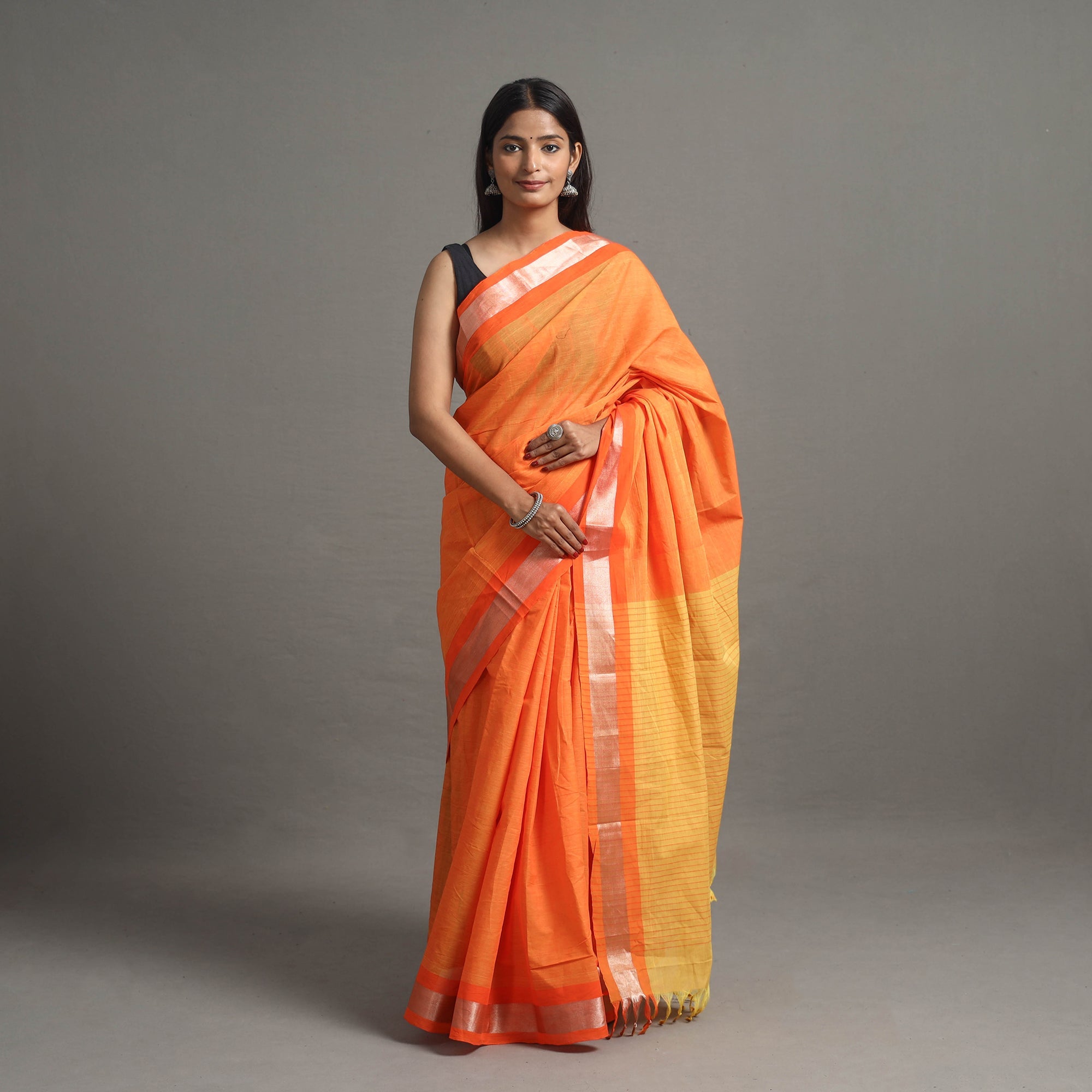 CHITRIKA Kacheta Zari Dobby Cotton Handloom Saree 105