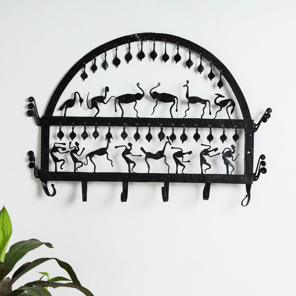CHHATTISGARH HASTSHILP VIKAS BOARD Animal - Bastar Tribal Wrought Iron Wall Hanger