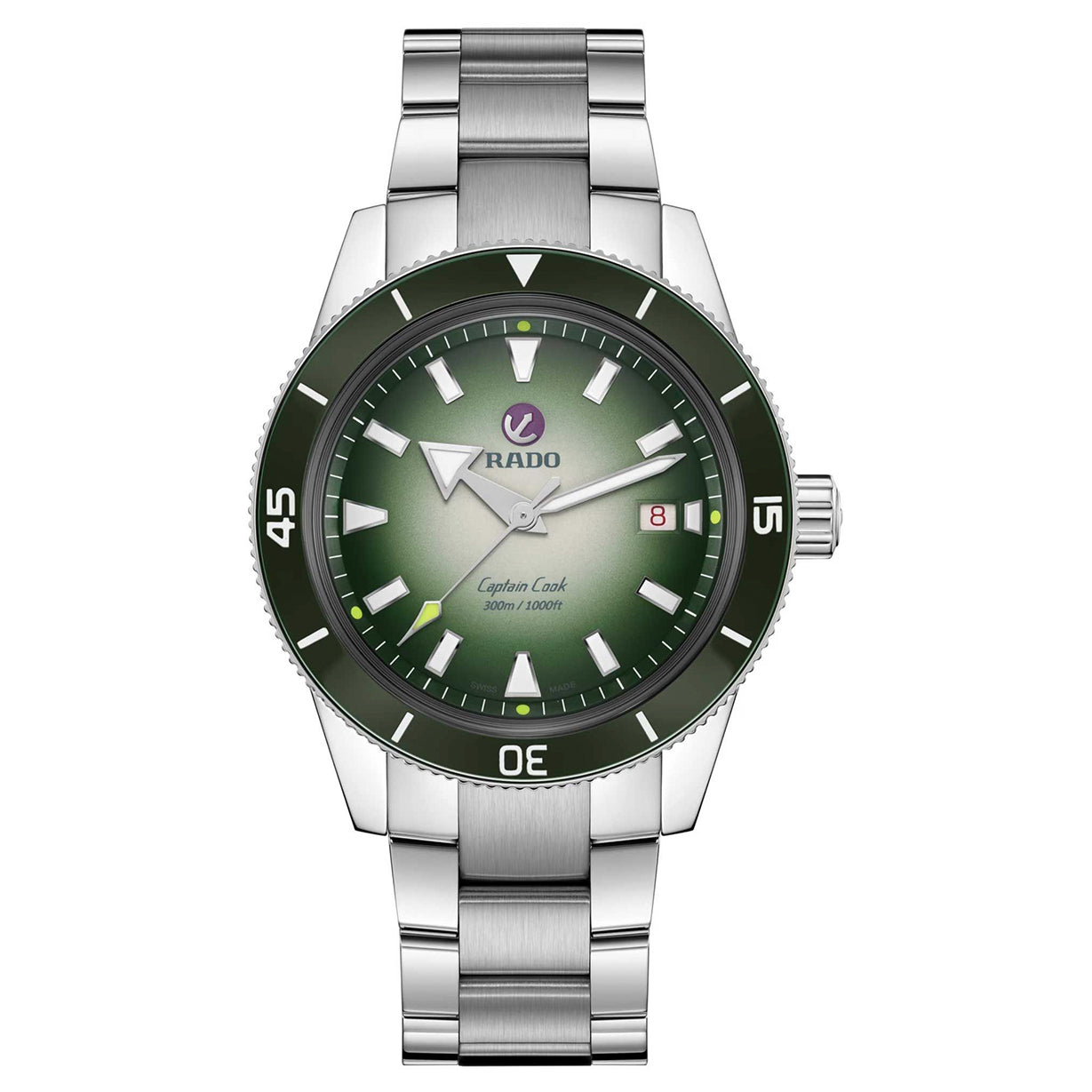 Rado Captain Cook Green & White Dial Men 42mm - view 4