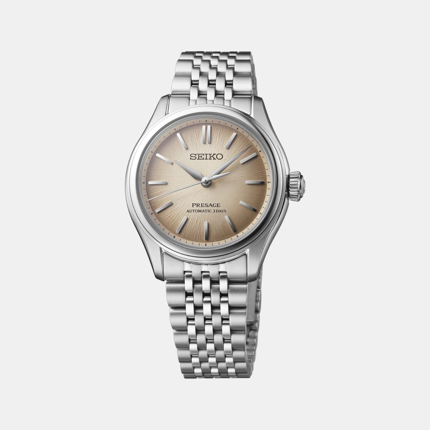 Seiko Fushi-iro Presage Women Automatic Brown Dial Analog Stainless Steel Watch SPB523J1
