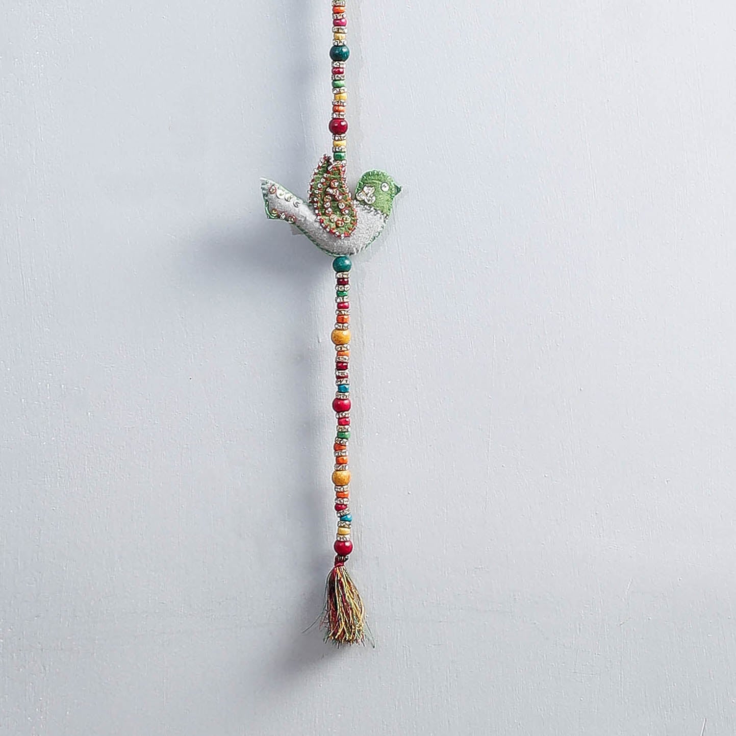WITH LOVE BY KANIKA Bird - Handmade Felt & Beadwork Wall Hanging - view 2