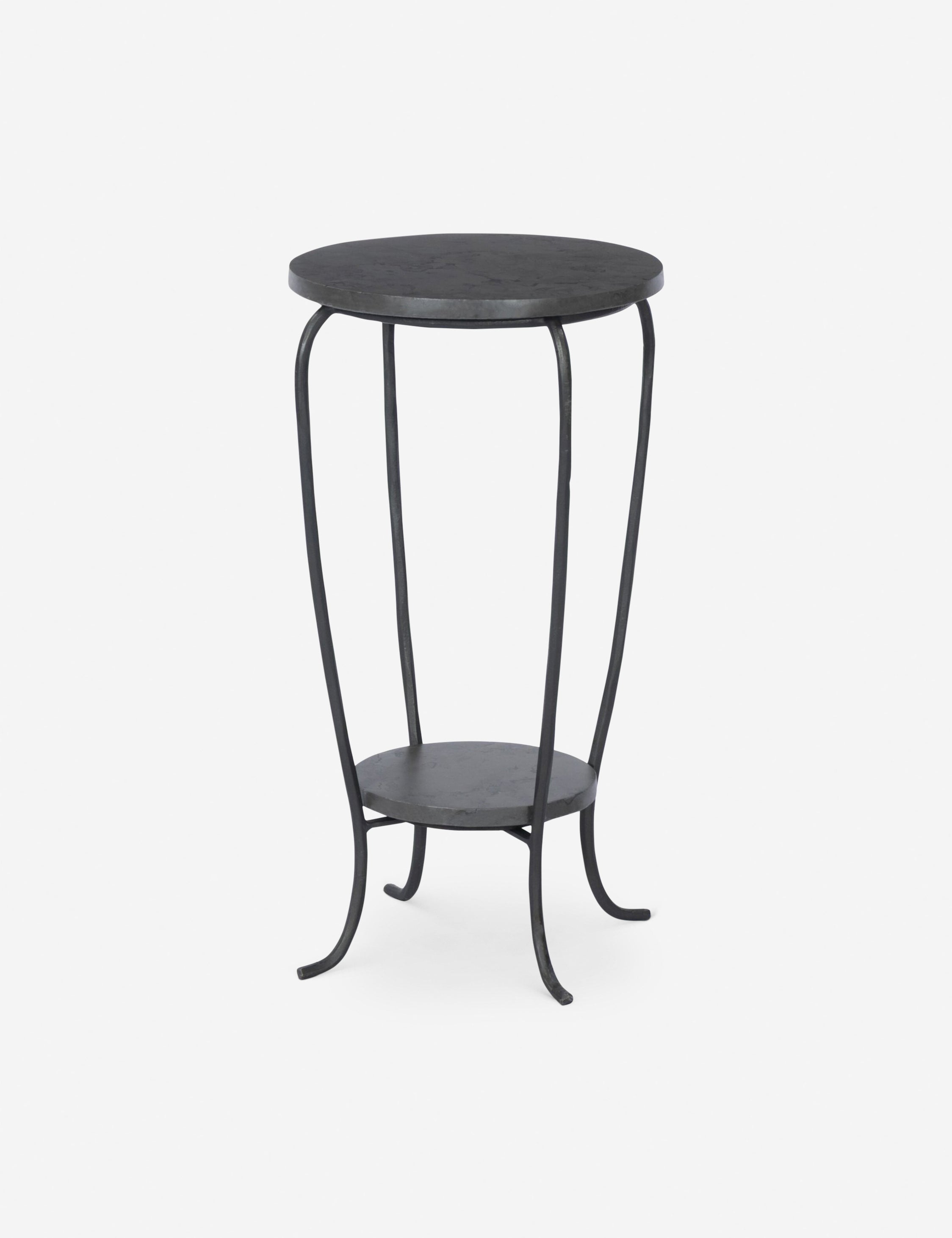 Lulu and Georgia Acala Round Side Table – Grey Marble - view 3
