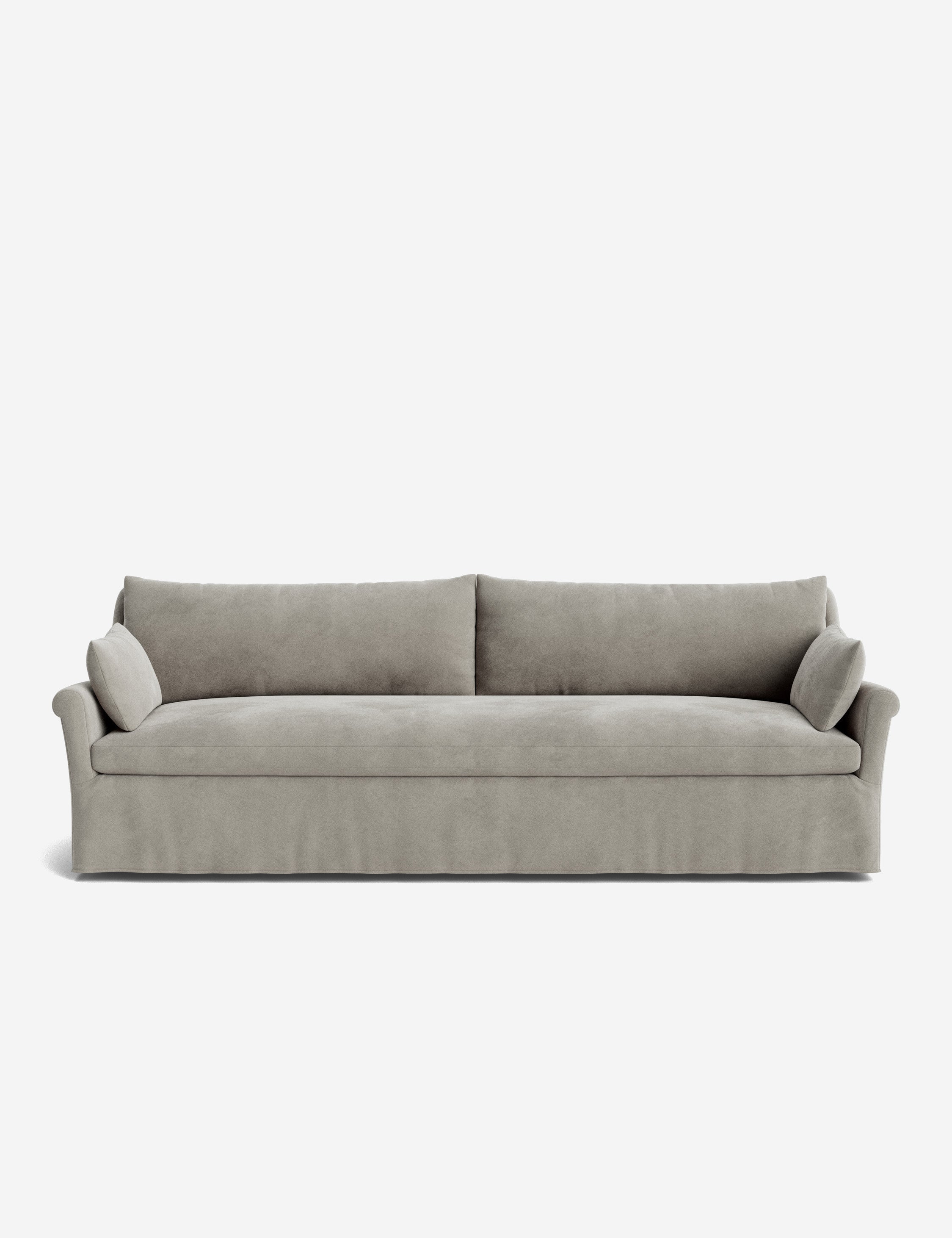Lulu and Georgia Portola Rolled Arm Slipcover Sofa - view 48