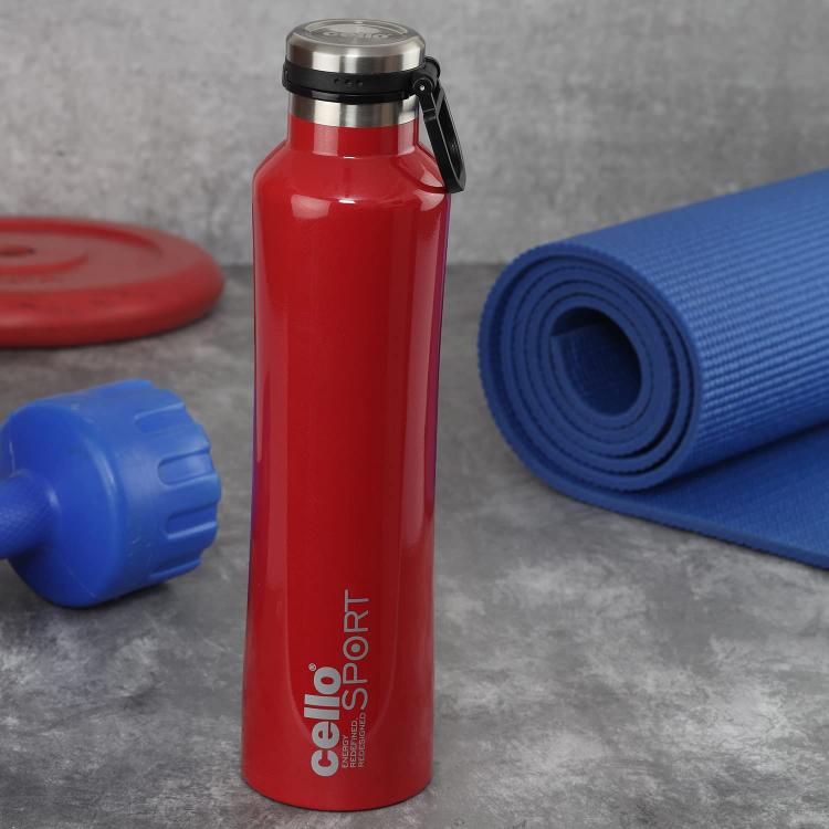 Cello Duro One Touch Flask, Vacusteel Water Bottle