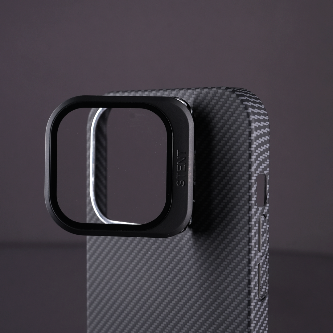 technoidtech iPhone 14 Stent Kickstand Carbon Fiber Textured Case - view 5