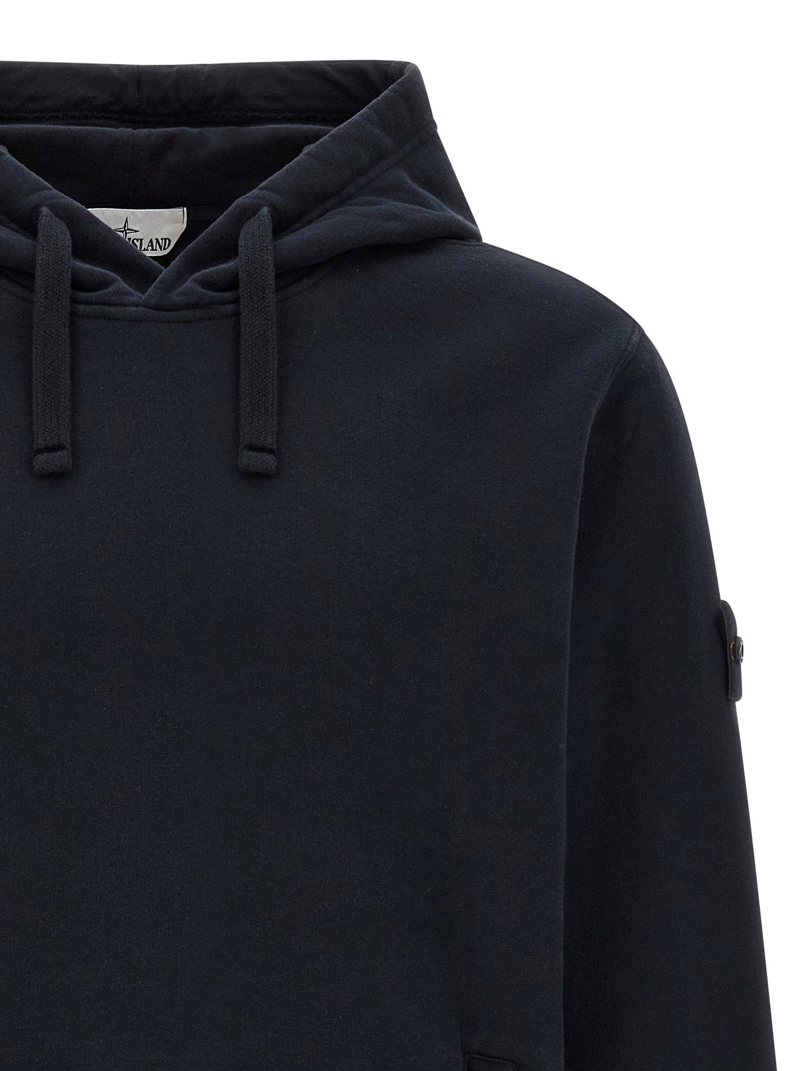 Badge Stone Island Hoodie – 99% cotton, 1% elastane - view 3