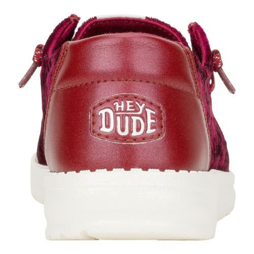 HEYDUDE shoes Wendy Crushed Velvet - Burgundy - view 5