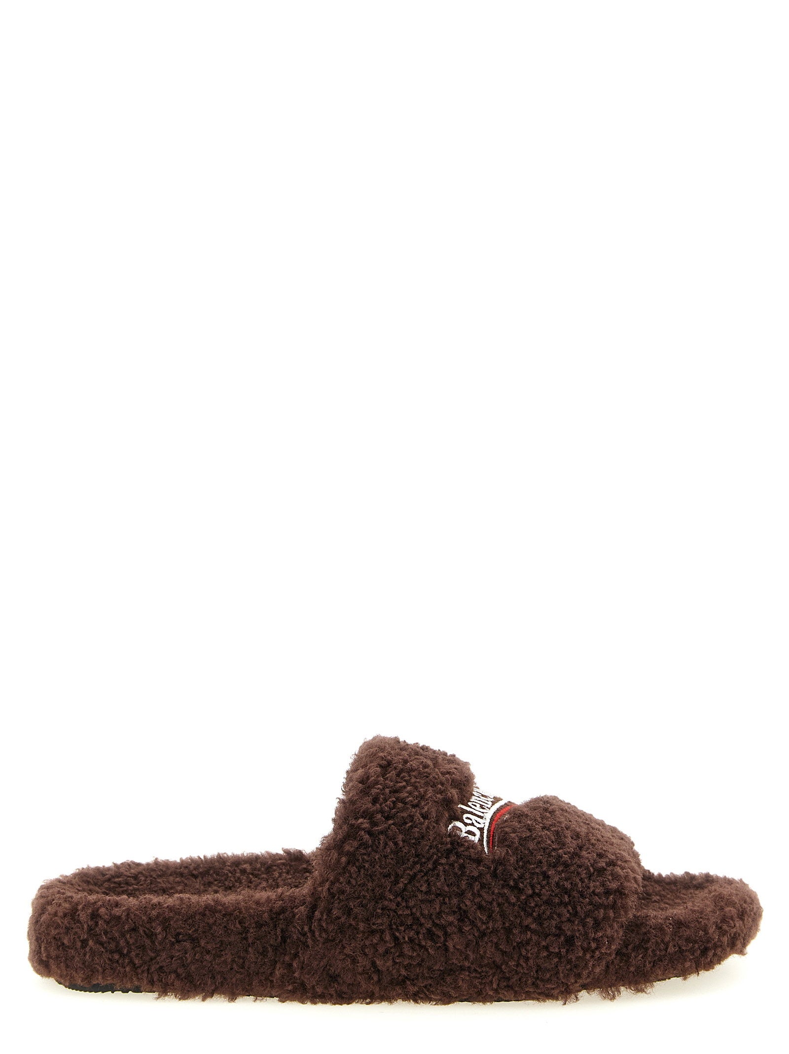 Balenciaga Furry Open Sandals – 100% polyester