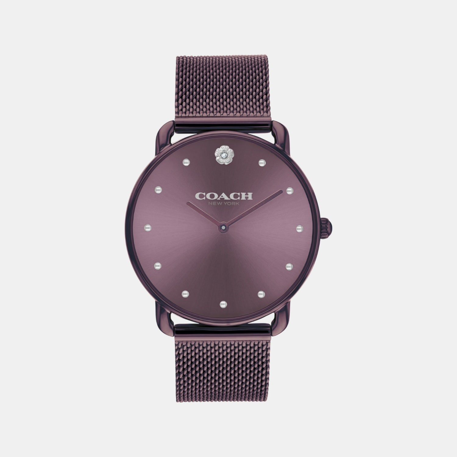 Coach Elliot Women Quartz Purple Dial Analog Stainless Steel Watch 14504211