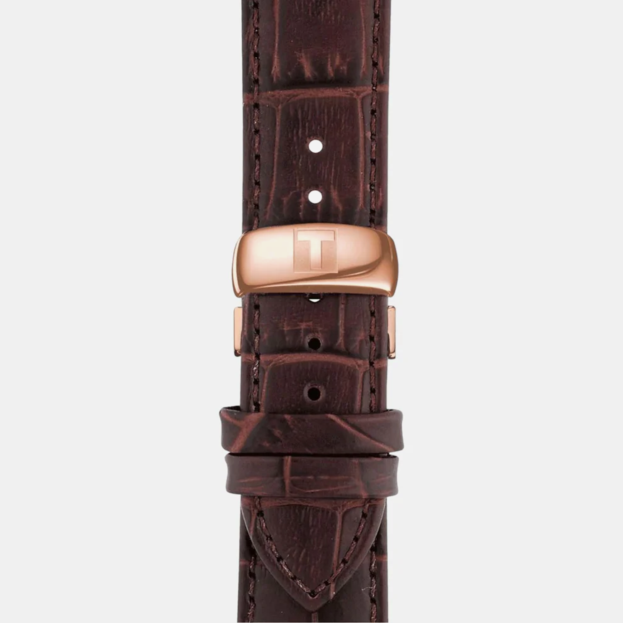 Tissot Tradition White Dial Rose Gold PVD Case 42mm - view 3