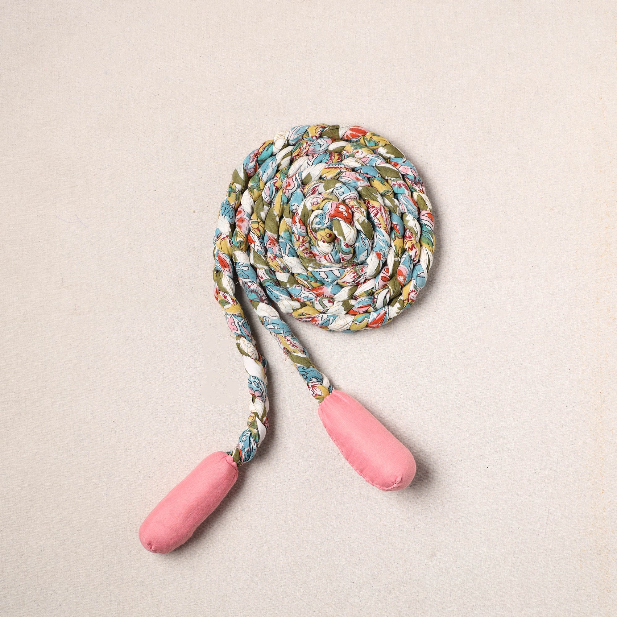 NOORI BAZAR Handmade Upcycled Fabric Skipping Rope 12