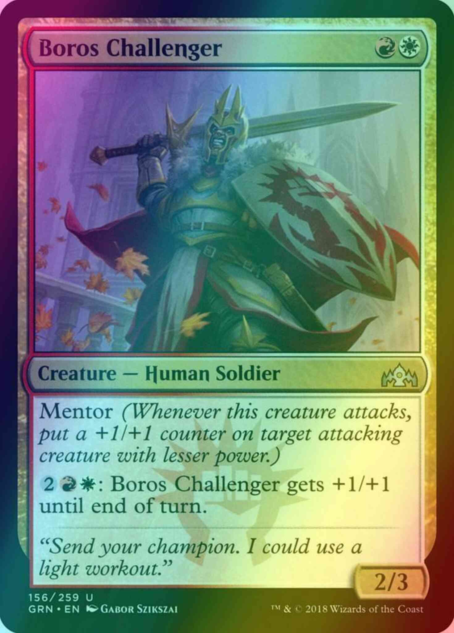 Boros challenger 156 – Magic Boros Challenger [156] [Guilds of Ravnica] [Foil]