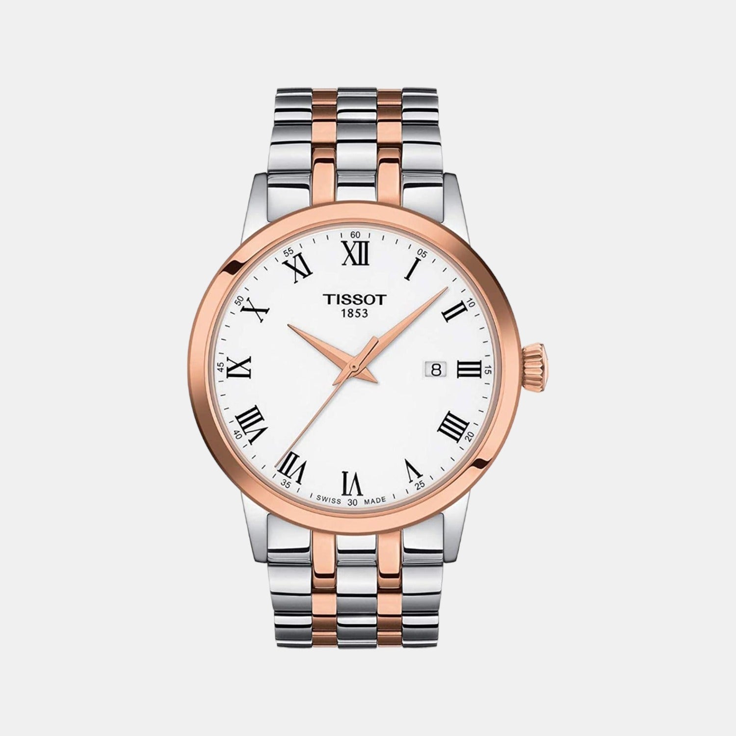 Tissot Classic Dream Men Quartz White Dial Analog Stainless Steel Watch T1294102201300
