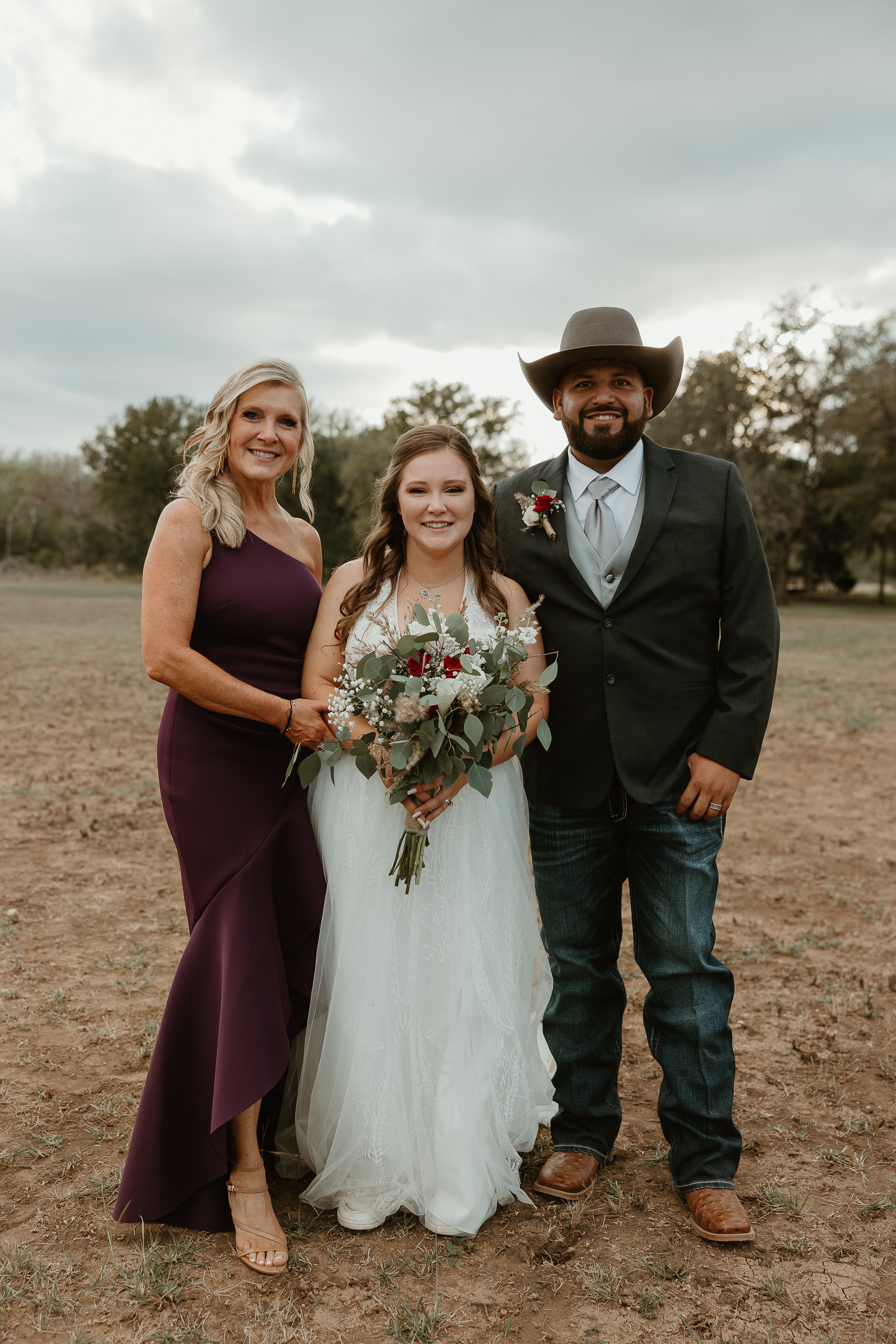 fiftyflowers.com Rustic White and Maroon Wedding - view 4