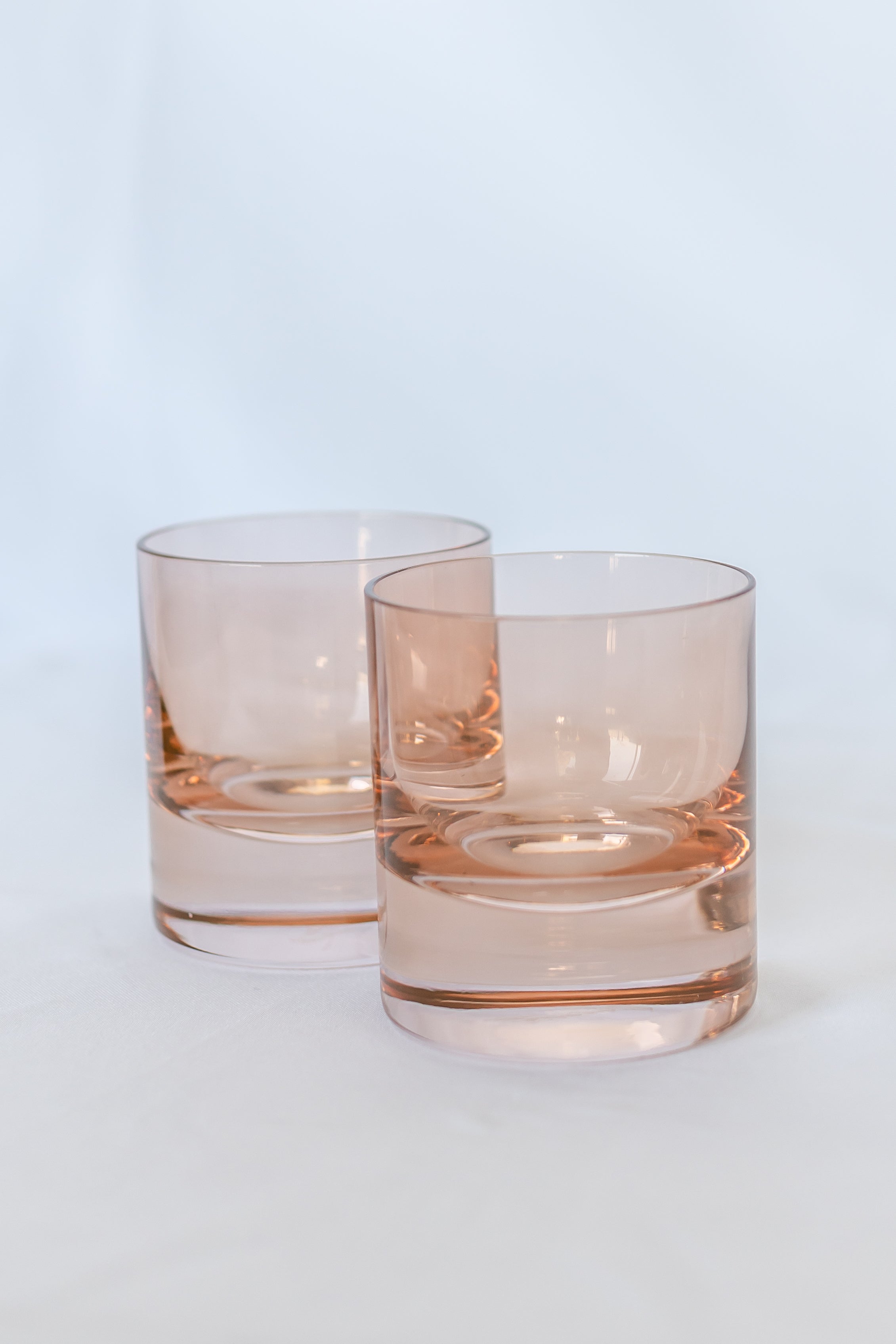 Estelle Colored Glass Estelle Colored Rocks Glass - Set of 2 {Blush Pink}