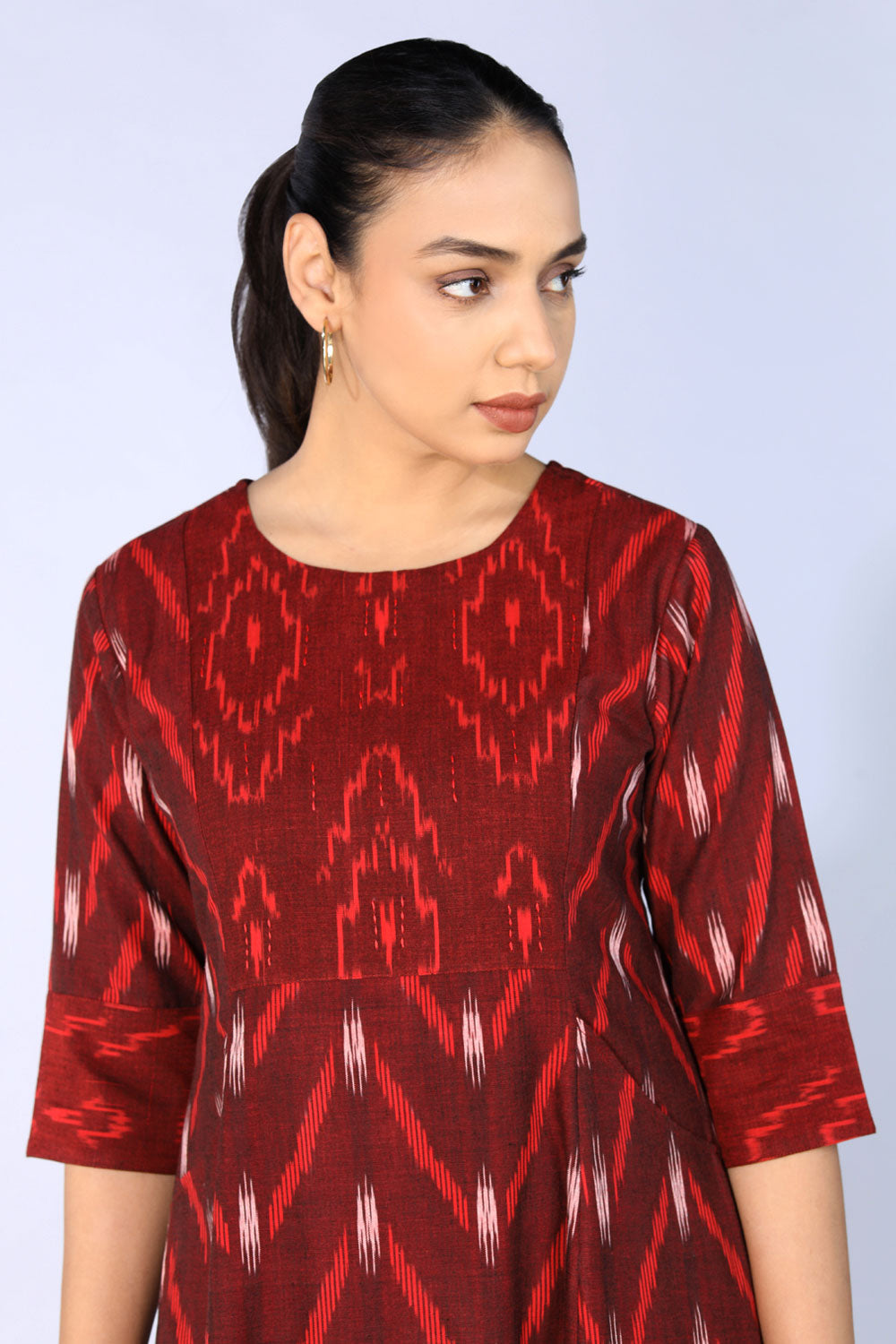 Kalanjali Ethnics Cotton Pochampally Ikat dress - view 9