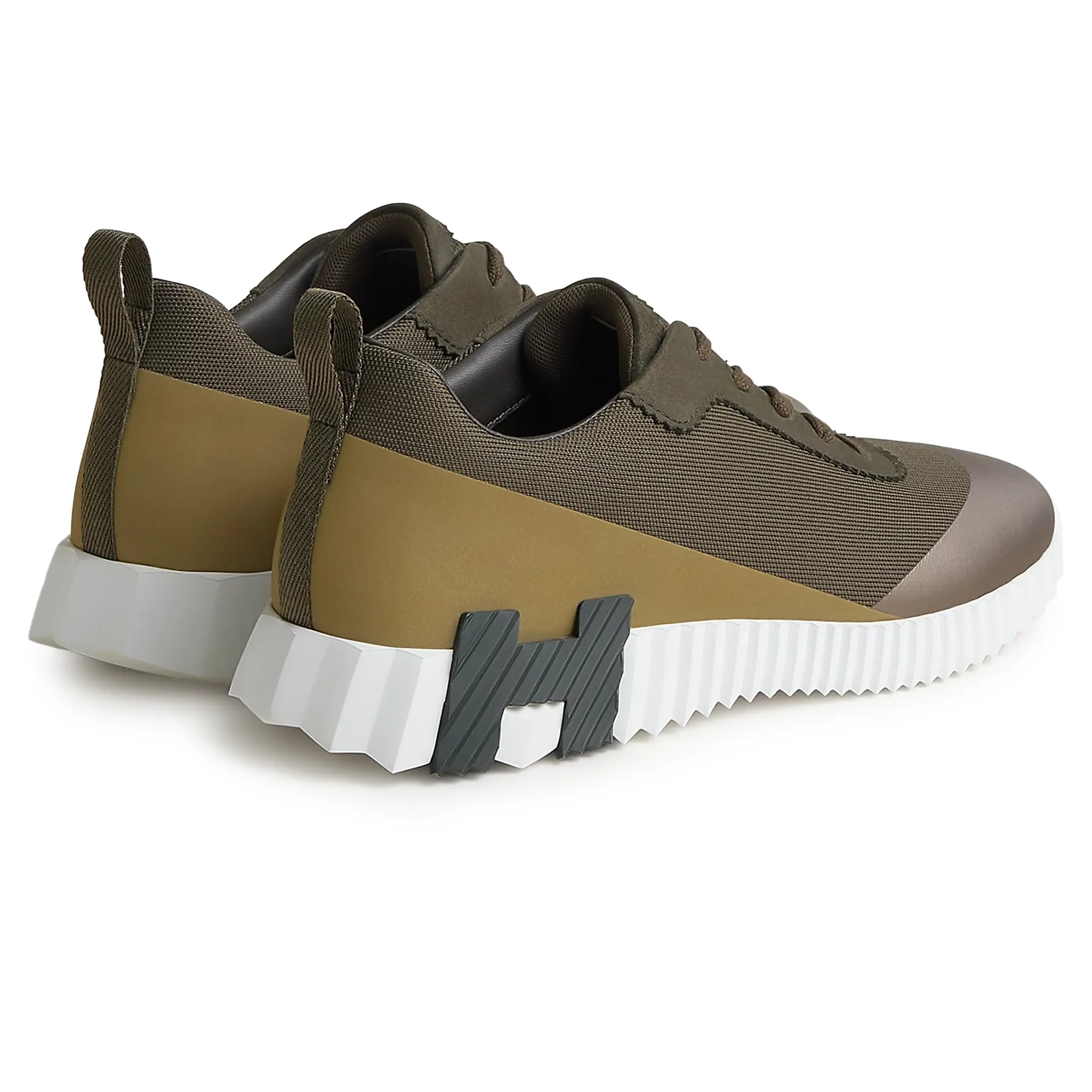 Hermès Paris Bouncing Calf Sneaker Multicolour Forest Green - view 4