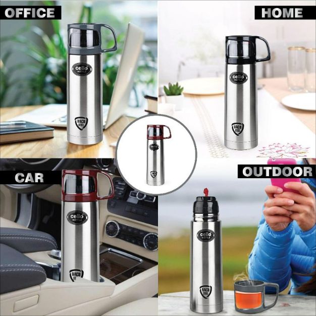 Cello Instyle Flask, Vacusteel Water Bottle, 500ml - view 14