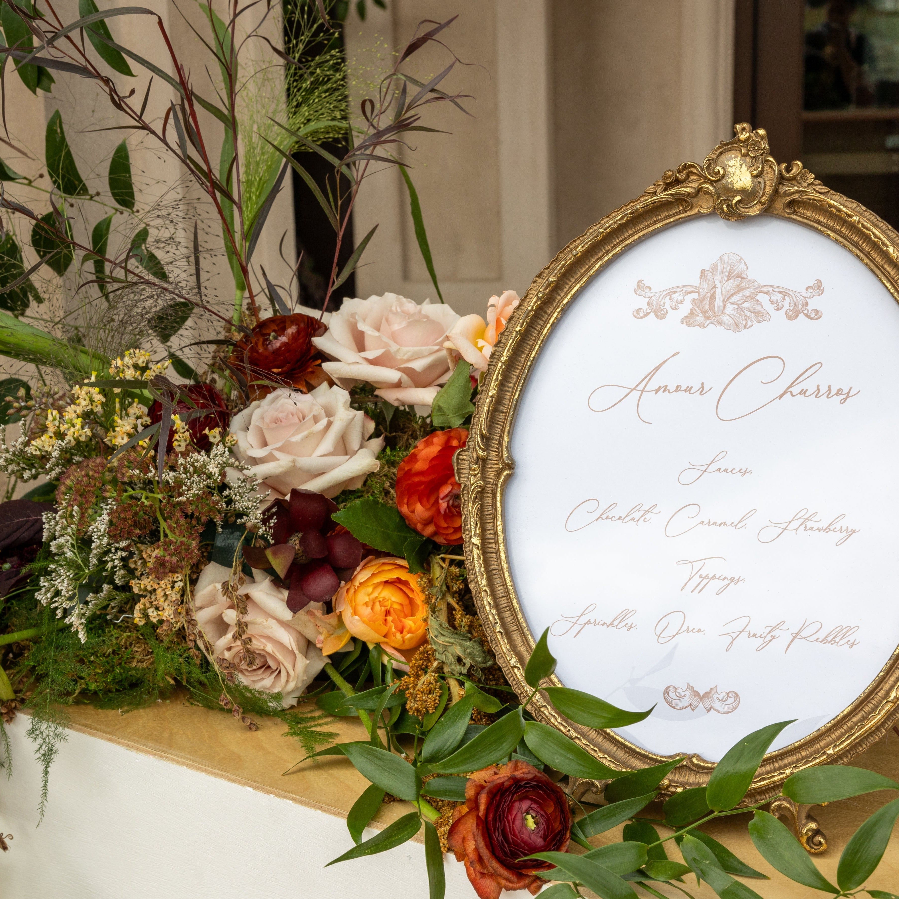 fiftyflowers.com Dusty Orange and Green Oasis Styled Shoot - view 7
